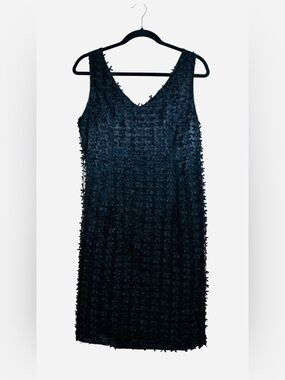 Vintage Jeffrey & Dara Evenings by Tom Barra “Bow” Black Evening Dress Size 10